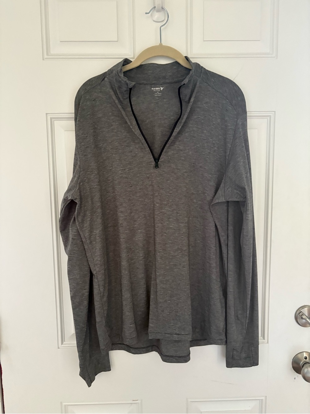 Old Navy Active Heather Gray Half-Zip Pullover
